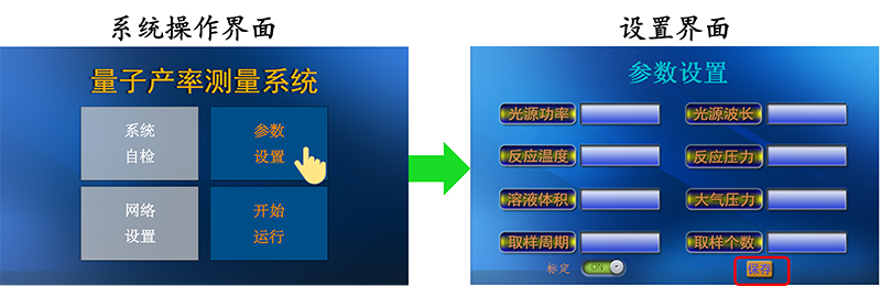 图6. PLR-QY1000光催化反应量子产率测量系统的系统操作界面和设置界面.jpg